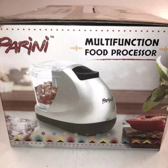 New in Box Parini Multifunction Mini Food Processor Reversible Slicer/Shredder - Picture 3 of 9